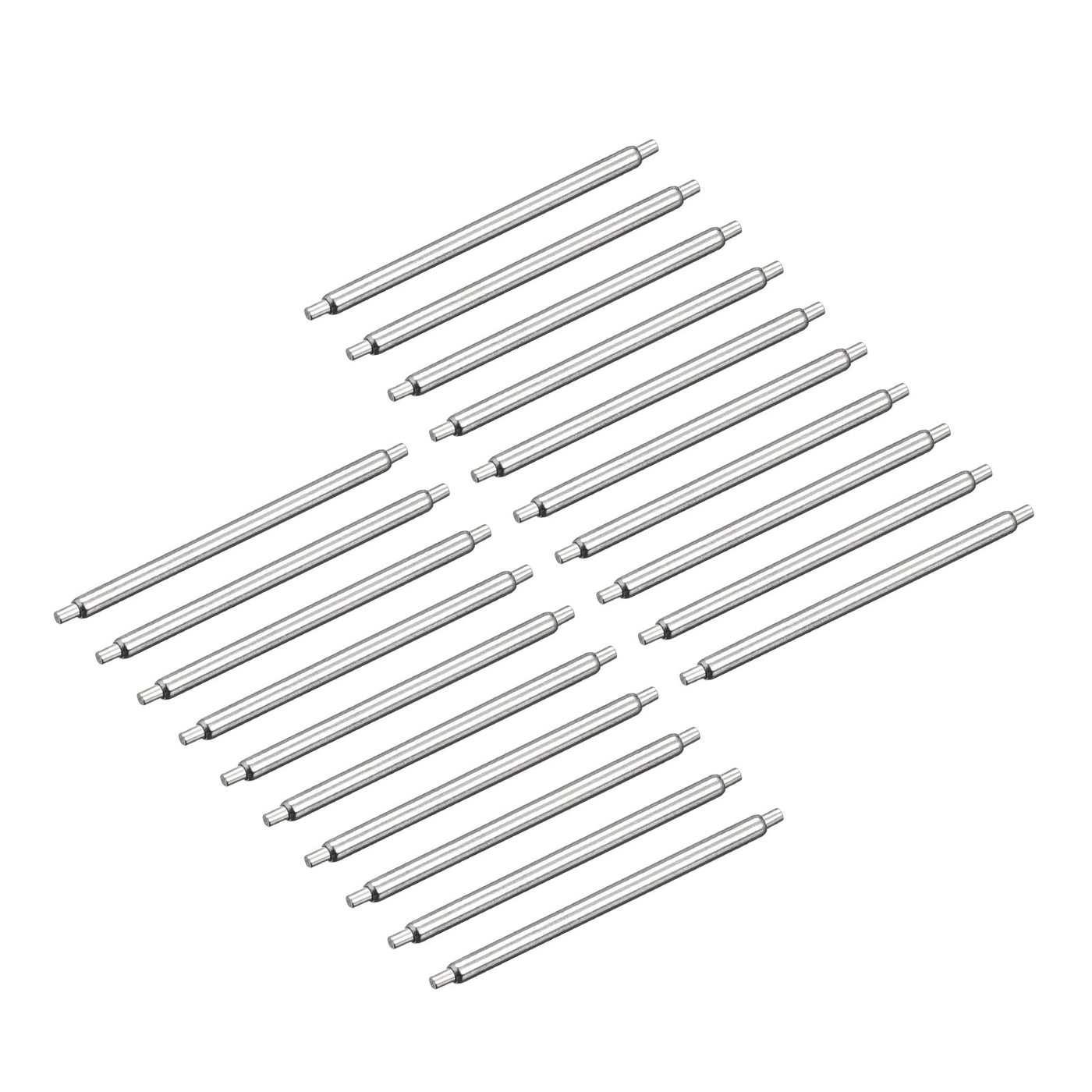 Harfington 20pcs Watch Band Pin 19mm Stainless Steel Spring Bar Pins 1.2mm Dia.