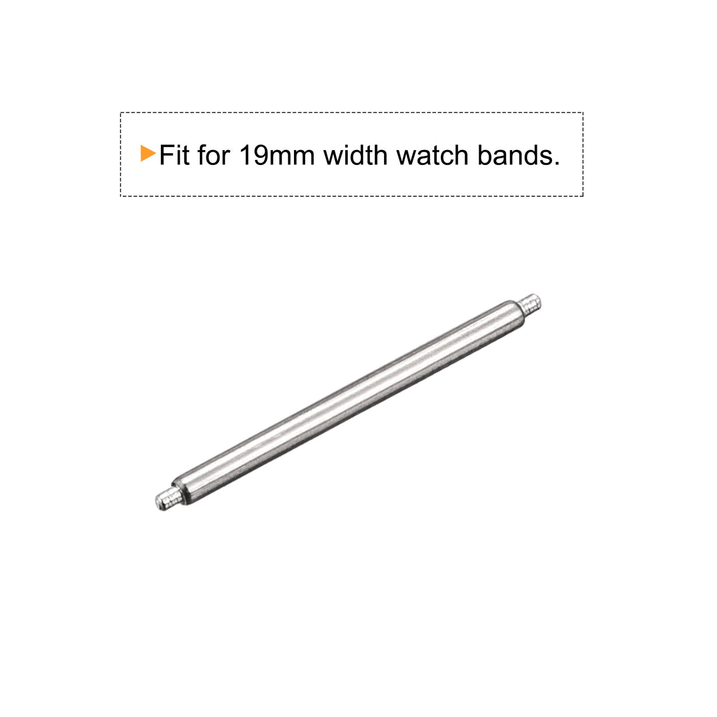 Harfington 20pcs Watch Band Pin 19mm Stainless Steel Spring Bar Pins 1.5mm Dia.