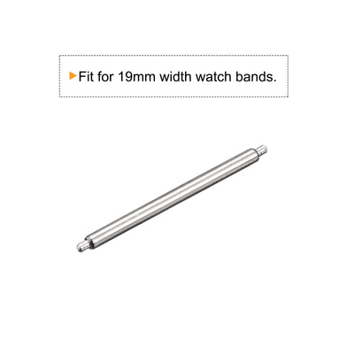 Harfington 20pcs Watch Band Pin 19mm Stainless Steel Spring Bar Pins 1.5mm Dia.