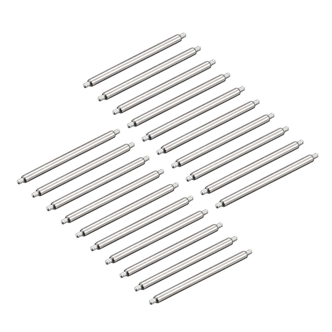 Harfington 20pcs Watch Band Pin 19mm Stainless Steel Spring Bar Pins 1.5mm Dia.