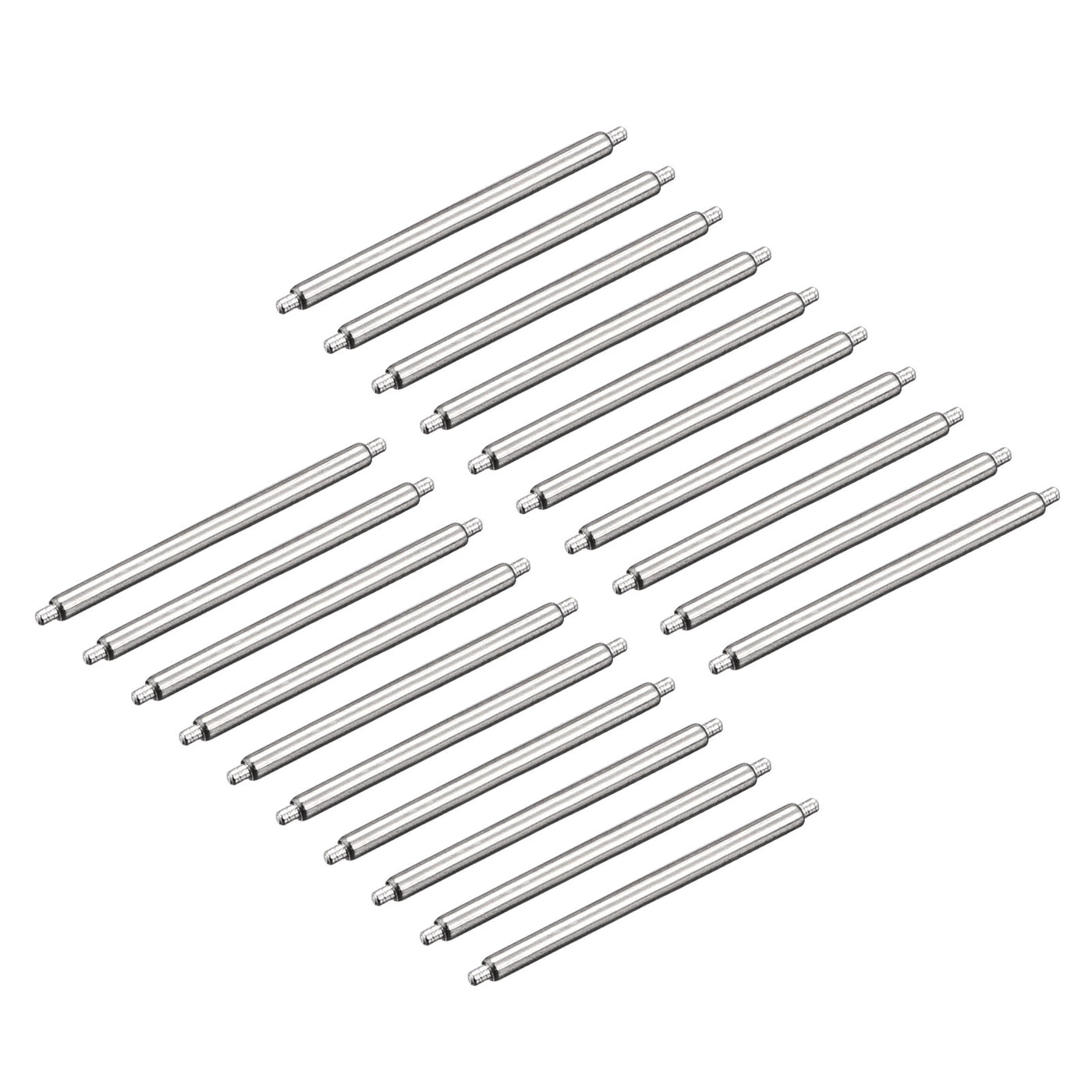 Harfington 20pcs Watch Band Pin 20mm Stainless Steel Spring Bar Pins 1.5mm Dia.