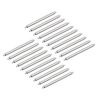 Harfington 20pcs Watch Band Pin 20mm Stainless Steel Spring Bar Pins 1.5mm Dia.