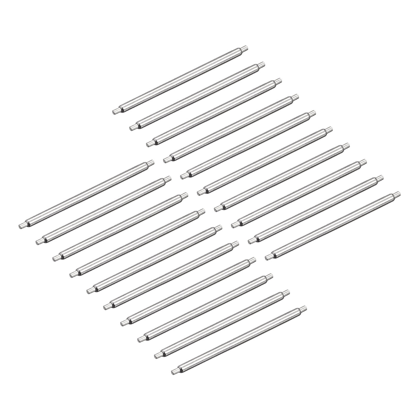 Harfington 20pcs Watch Band Pin 21mm Stainless Steel Spring Bar Pins 1.2mm Dia.