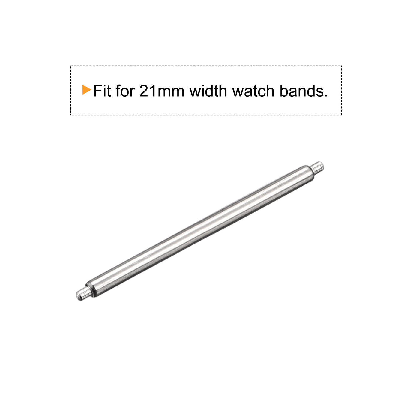 Harfington 20pcs Watch Band Pin 21mm Stainless Steel Spring Bar Pins 1.5mm Dia.