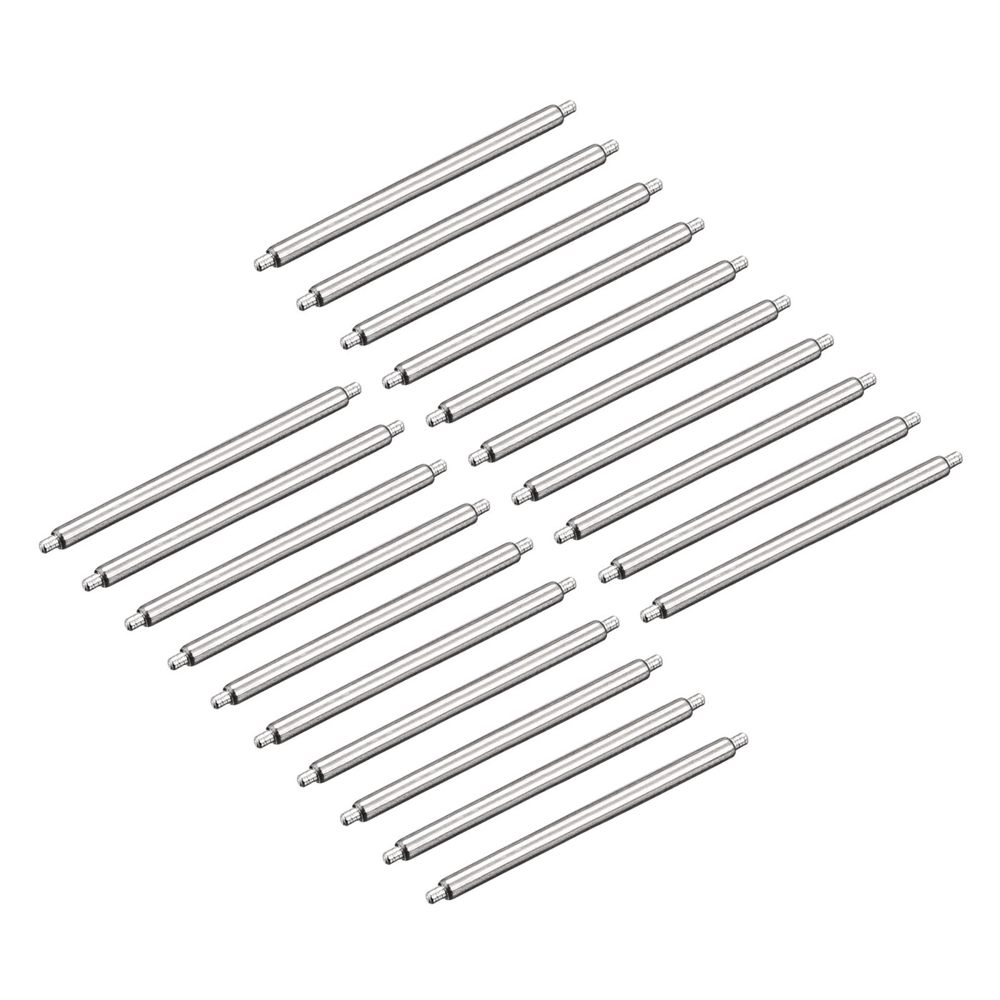 Harfington 20pcs Watch Band Pin 21mm Stainless Steel Spring Bar Pins 1.5mm Dia.