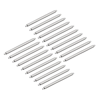 Harfington 20pcs Watch Band Pin 21mm Stainless Steel Spring Bar Pins 1.5mm Dia.