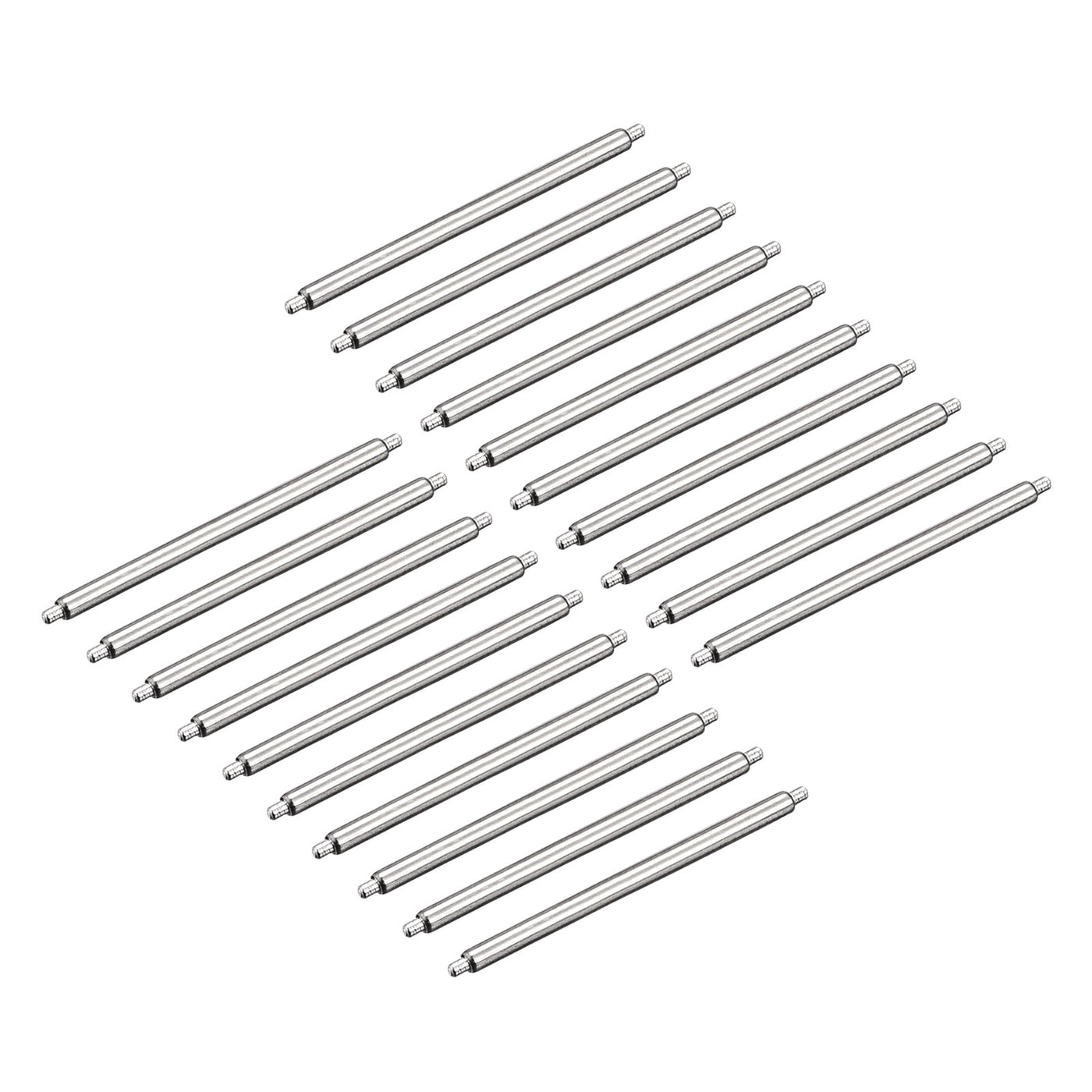 Harfington 20pcs Watch Band Pin 22mm Stainless Steel Spring Bar Pins 1.5mm Dia.