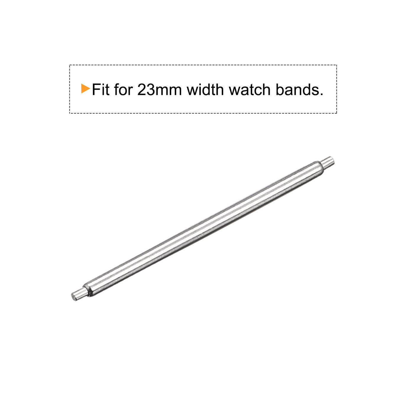 Harfington 20pcs Watch Band Pin 23mm Stainless Steel Spring Bar Pins 1.2mm Dia.