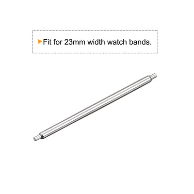 Harfington 20pcs Watch Band Pin 23mm Stainless Steel Spring Bar Pins 1.2mm Dia.