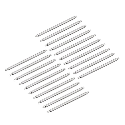 Harfington 20pcs Watch Band Pin 24mm Stainless Steel Spring Bar Pins 1.2mm Dia.