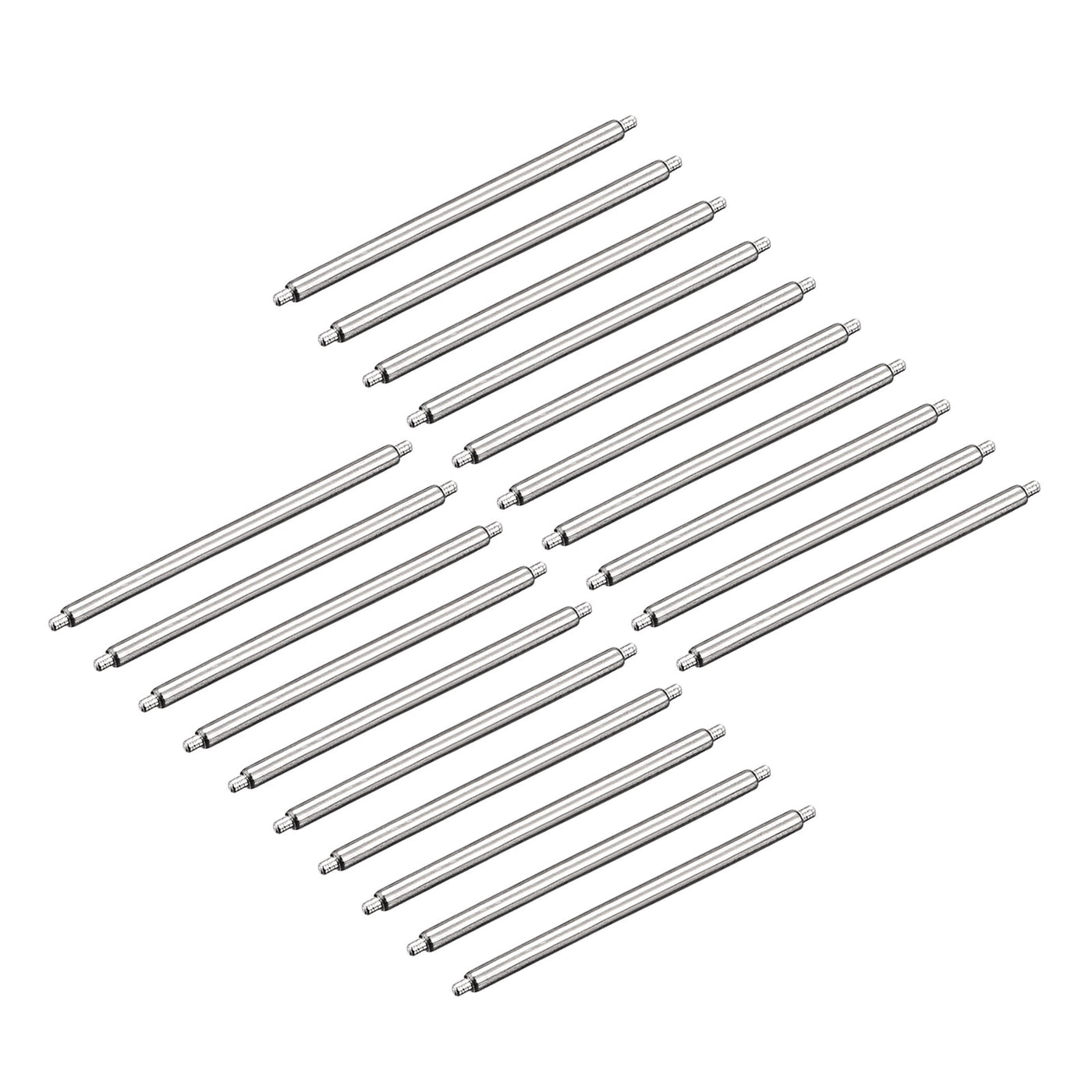 Harfington 20pcs Watch Band Pin 24mm Stainless Steel Spring Bar Pins 1.5mm Dia.