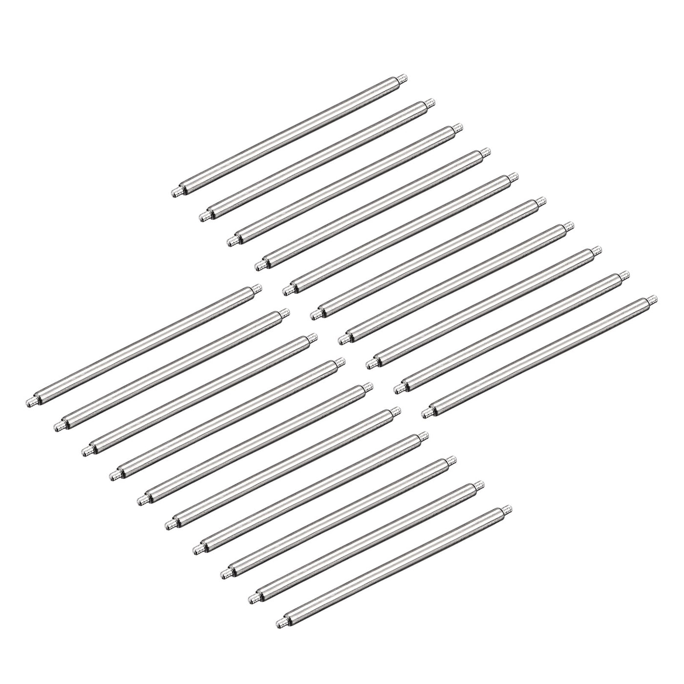 Harfington 20pcs Watch Band Pin 25mm Stainless Steel Spring Bar Pins 1.5mm Dia.