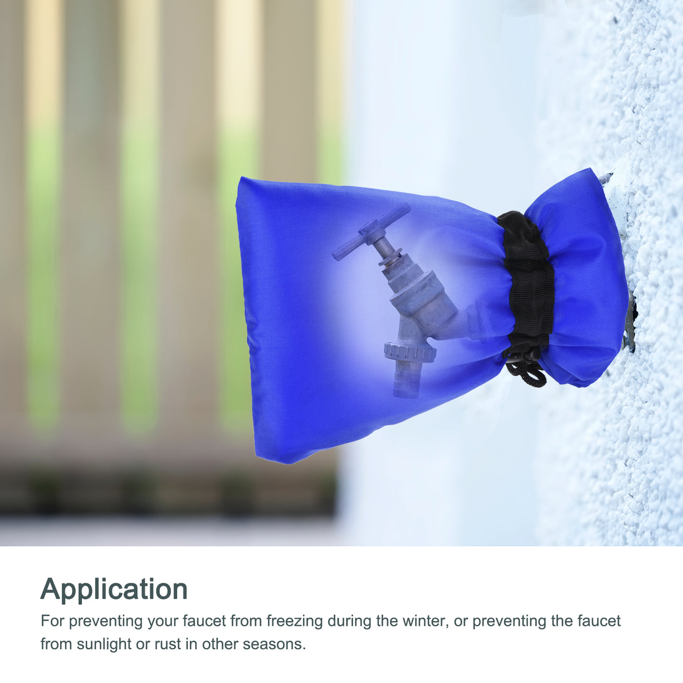 Harfington Outdoor, Water Faucet Cover Fabric, Protector for Winter Freeze Protection