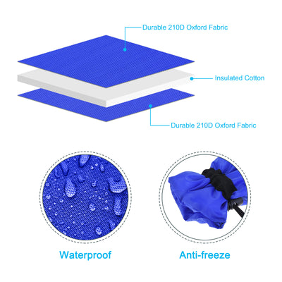 Harfington Outdoor Water Faucet Cover Oxford Fabric Protector for Winter Freeze, Protection