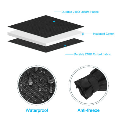 Harfington Outdoor Water Faucet Cover, Fabric Protector, for Winter Freeze Protection