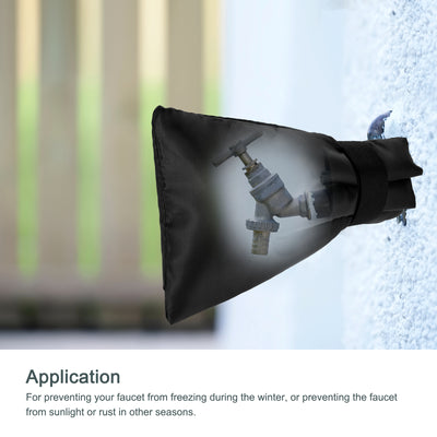 Harfington Outdoor Water Faucet Cover, Fabric Protector, for Winter Freeze Protection