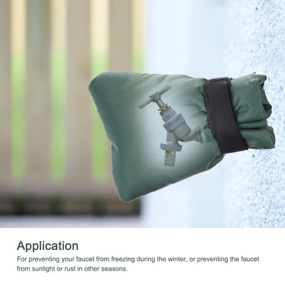 Harfington Water Faucet Cover Oxford Fabric Socks Protector for Winter Freeze Protection