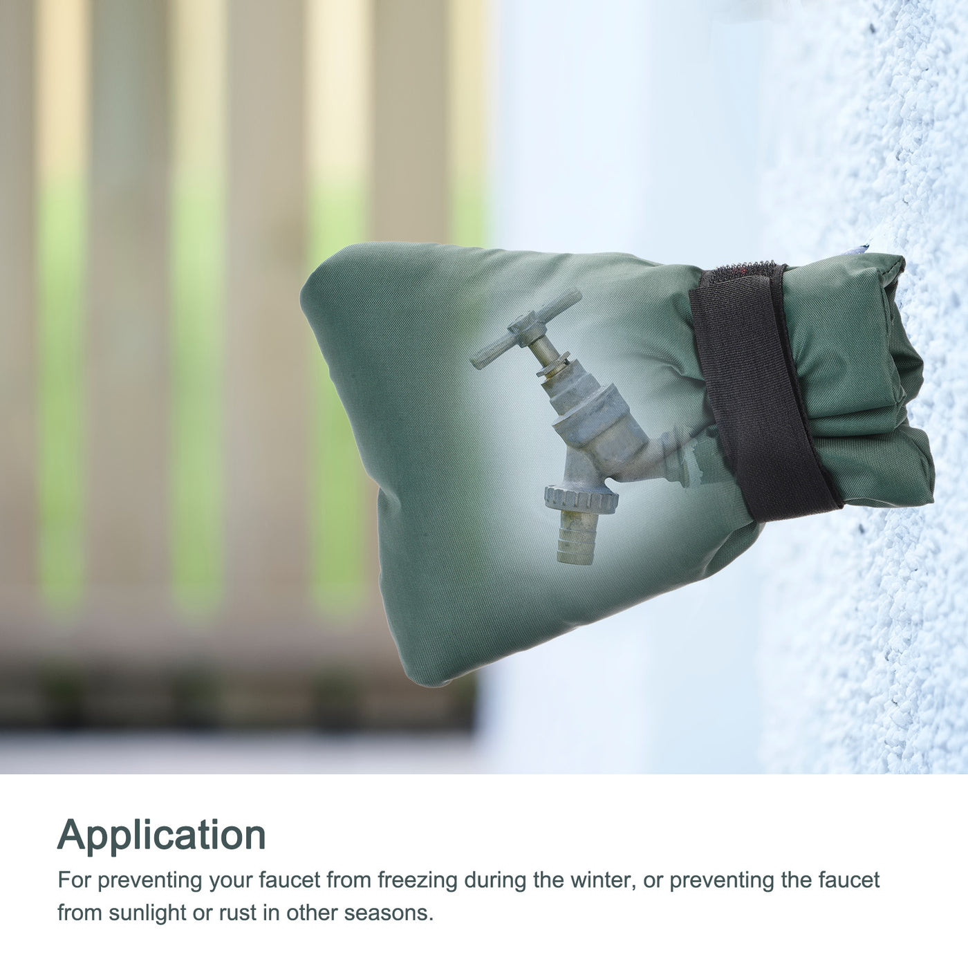 Harfington Water Faucet Cover Oxford Fabric Socks Protector for Winter Freeze Protection