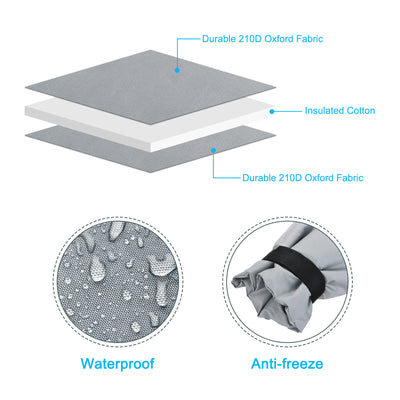 Harfington Water Faucet Cover Oxford Fabric Socks Protector for Winter Freeze Protection