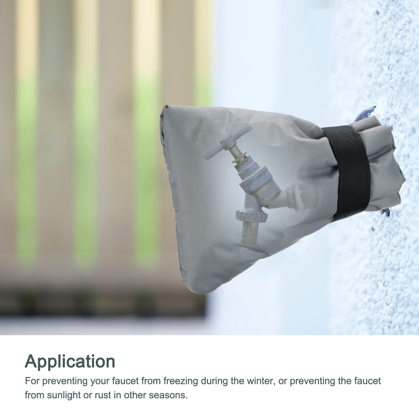 Harfington Water Faucet Cover Oxford Fabric Socks Protector for Winter Freeze Protection