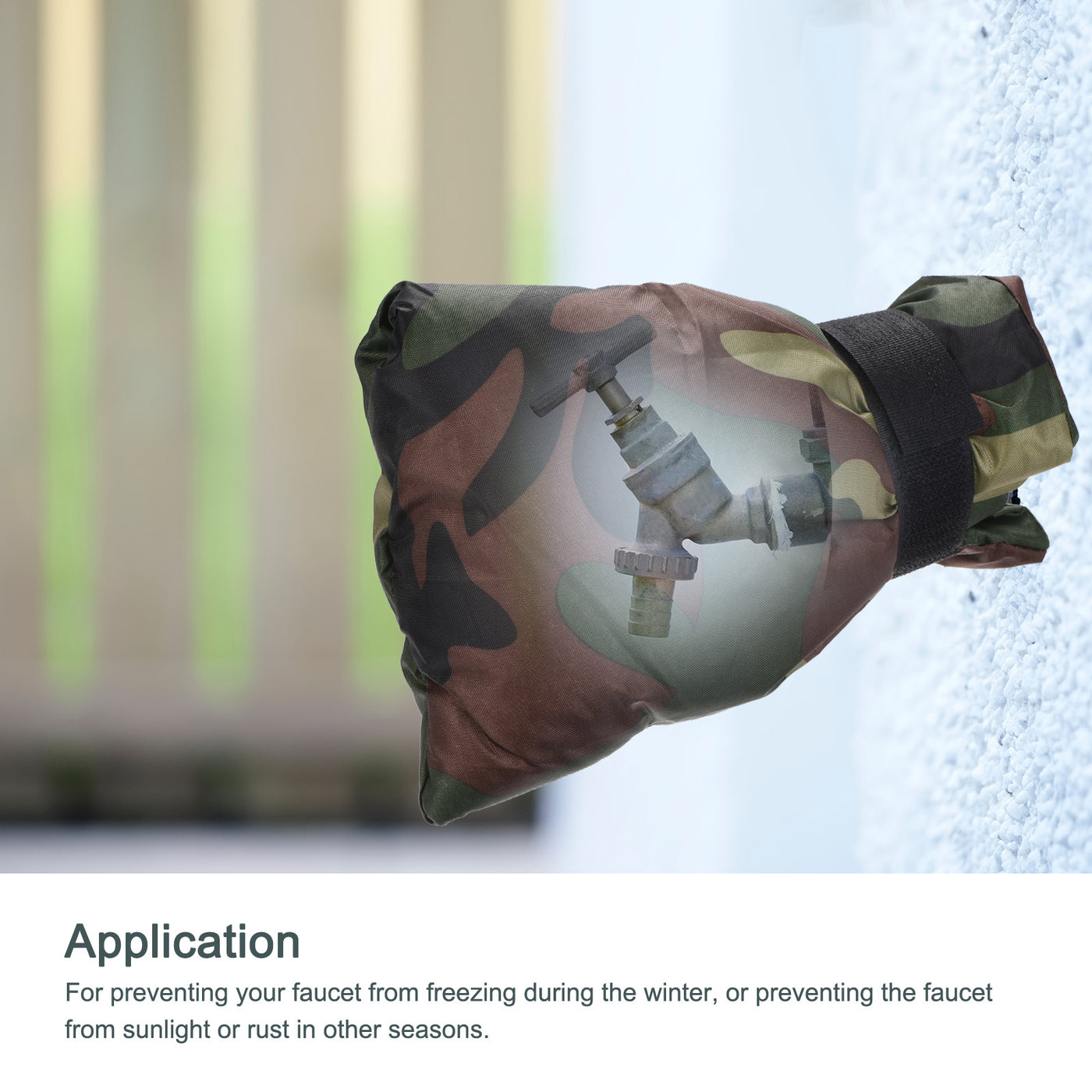 Harfington Water Faucet Cover Oxford Fabric Socks Protector for Winter Freeze Protection