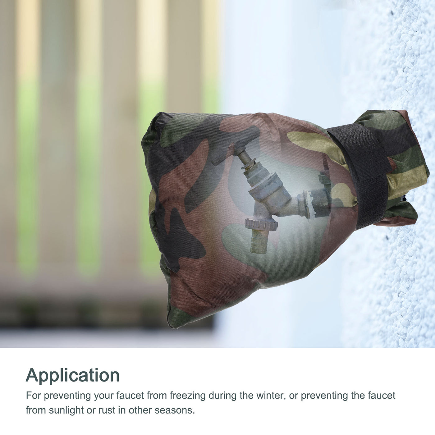 Harfington Water Faucet Cover Oxford Fabric Socks Protector for Winter Freeze Protection