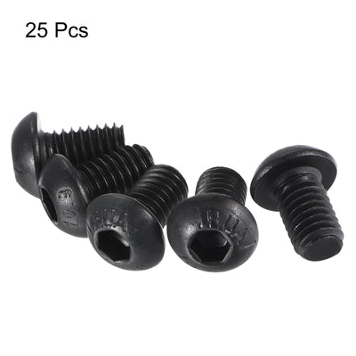 Harfington Hex Socket Button Head Cap Bolts, Alloy Steel Screws