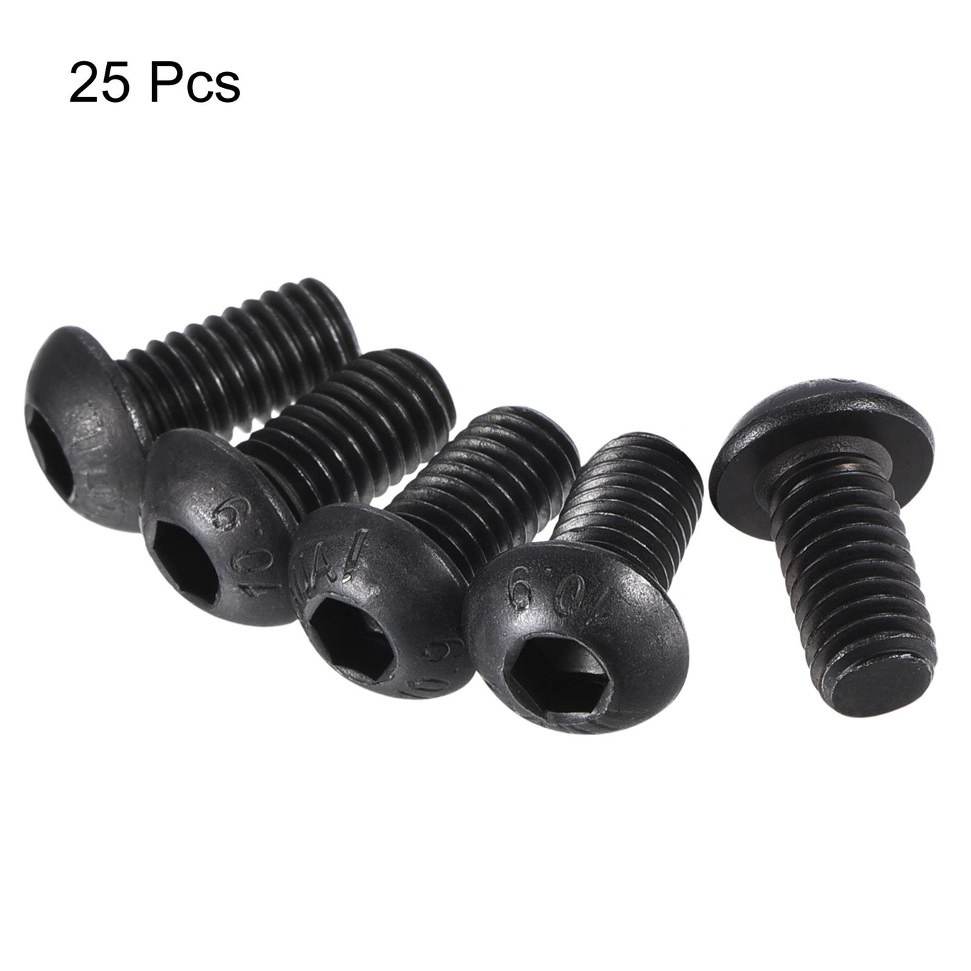 Harfington Hex Socket Button Head Cap Bolts, Alloy Steel Screws