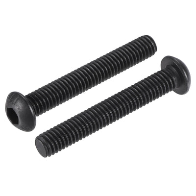 Harfington M6x40mm Hex Socket Button Head Cap Bolts Screws Alloy Steel 50pcs