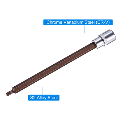 Harfington Hex Bit Socket, S2 Steel Bits, CR-V Sockets