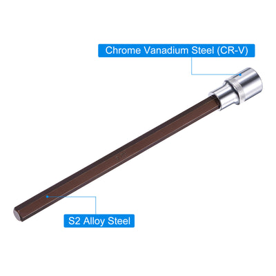 Harfington Hex Bit Socket, S2 Steel Bits, CR-V Sockets