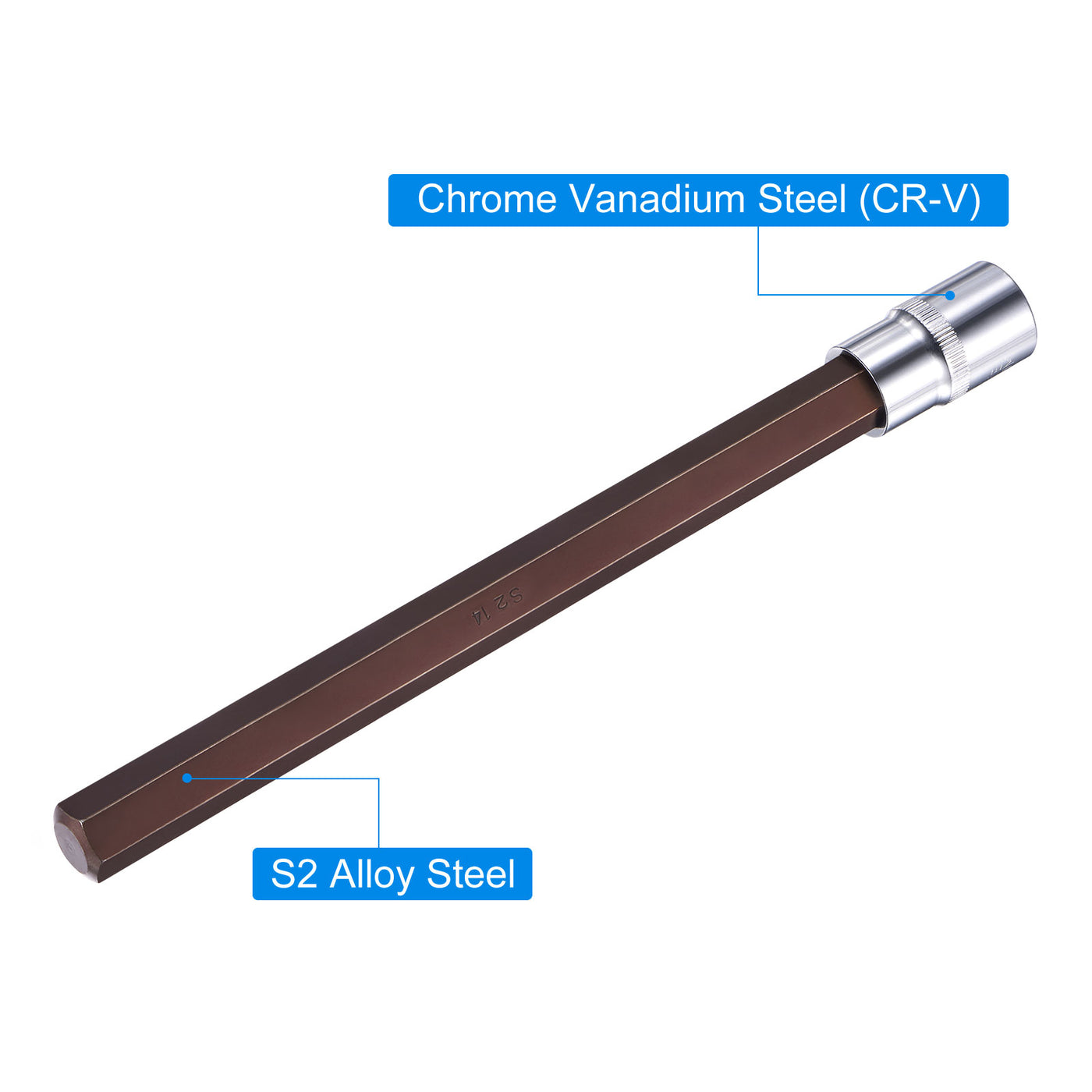 Harfington Hex Bit Socket, S2 Steel Bits, CR-V Sockets