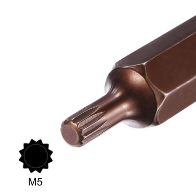 Harfington Spline Bit Socket, S2 Steel Bits, CR-V Sockets