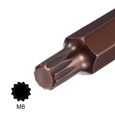 Harfington Spline Bit Socket, S2 Steel Bits, CR-V Sockets