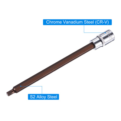 Harfington Spline Bit Socket, S2 Steel Bits, CR-V Sockets