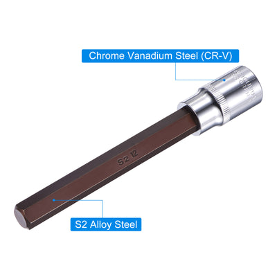 Harfington Hex Bit Socket, S2 Steel Bits, CR-V S