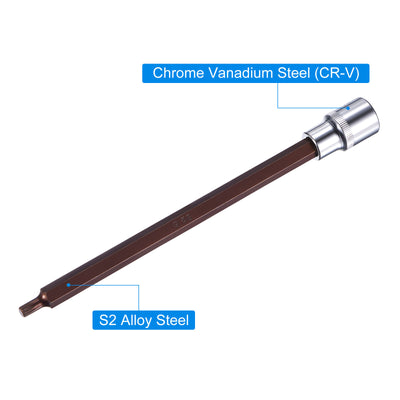 Harfington Spline Bit Socket, S2 Steel Bit, CR-V Socket