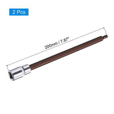 Harfington Spline Bit Socket, S2 Steel Bit, CR-V Socket