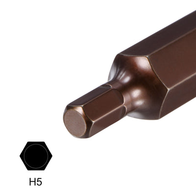 Harfington Hex Bit Socket, S2 Steel Bit, CR-V Socket