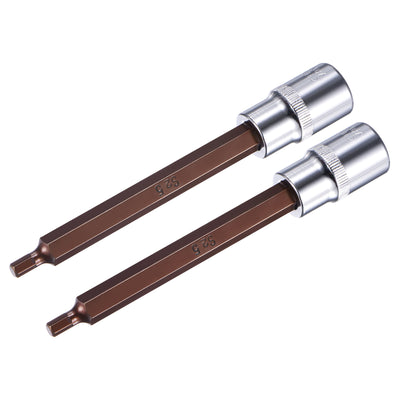 Harfington Hex Bit Socket, S2 Steel Bit, CR-V Socket