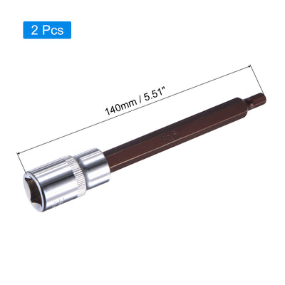 Harfington Hex Bit Socket, S2 Steel Bit, CR-V Socket