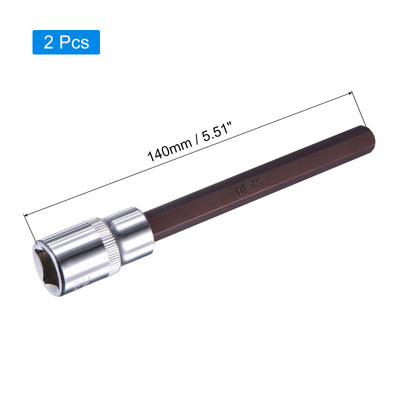 Harfington Hex Bit Socket, S2 Steel Bit, CR-V Socket