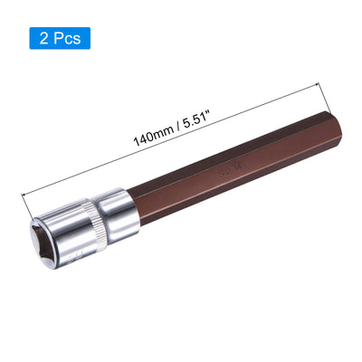 Harfington Hex Bit Socket, S2 Steel Bit, CR-V Socket