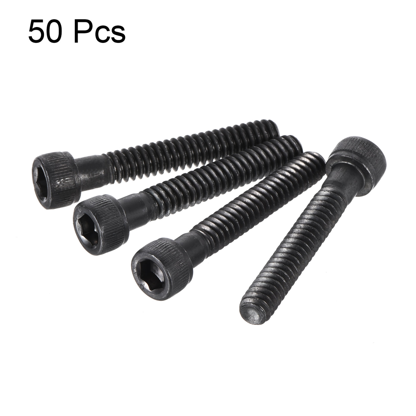 Harfington #10-24x1-1/4" Hex Socket Head Cap Screw Bolts 12.9 Grade Alloy Steel 50pcs