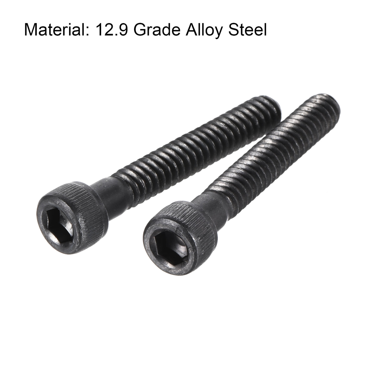 Harfington #10-24x1-1/4" Hex Socket Head Cap Screw Bolts 12.9 Grade Alloy Steel 50pcs