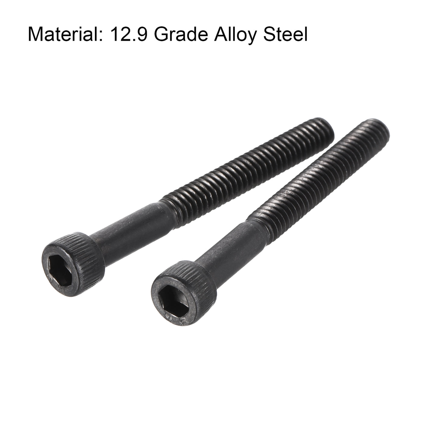 Harfington #8-32x1-1/2" Hex Socket Head Cap Screw Bolts 12.9 Grade Alloy Steel 25pcs