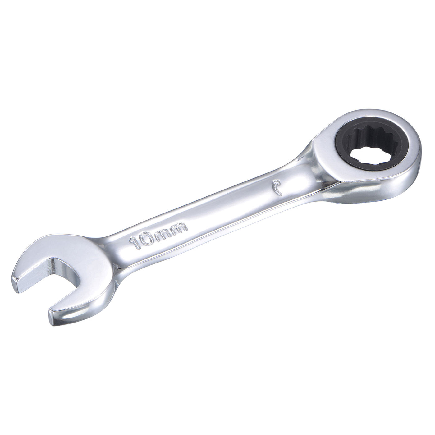 Harfington Stubby Ratcheting Combination Wrench Metric 72 Teeth Box Ended Tools, CR-V