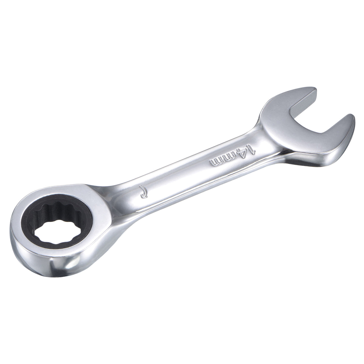 Harfington Stubby Ratcheting Combination Wrench 72 Teeth Box Ended Tools, CR-V