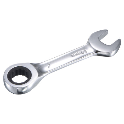 Harfington Stubby Ratcheting Combination Wrench 72 Teeth Box Ended Tools, CR-V