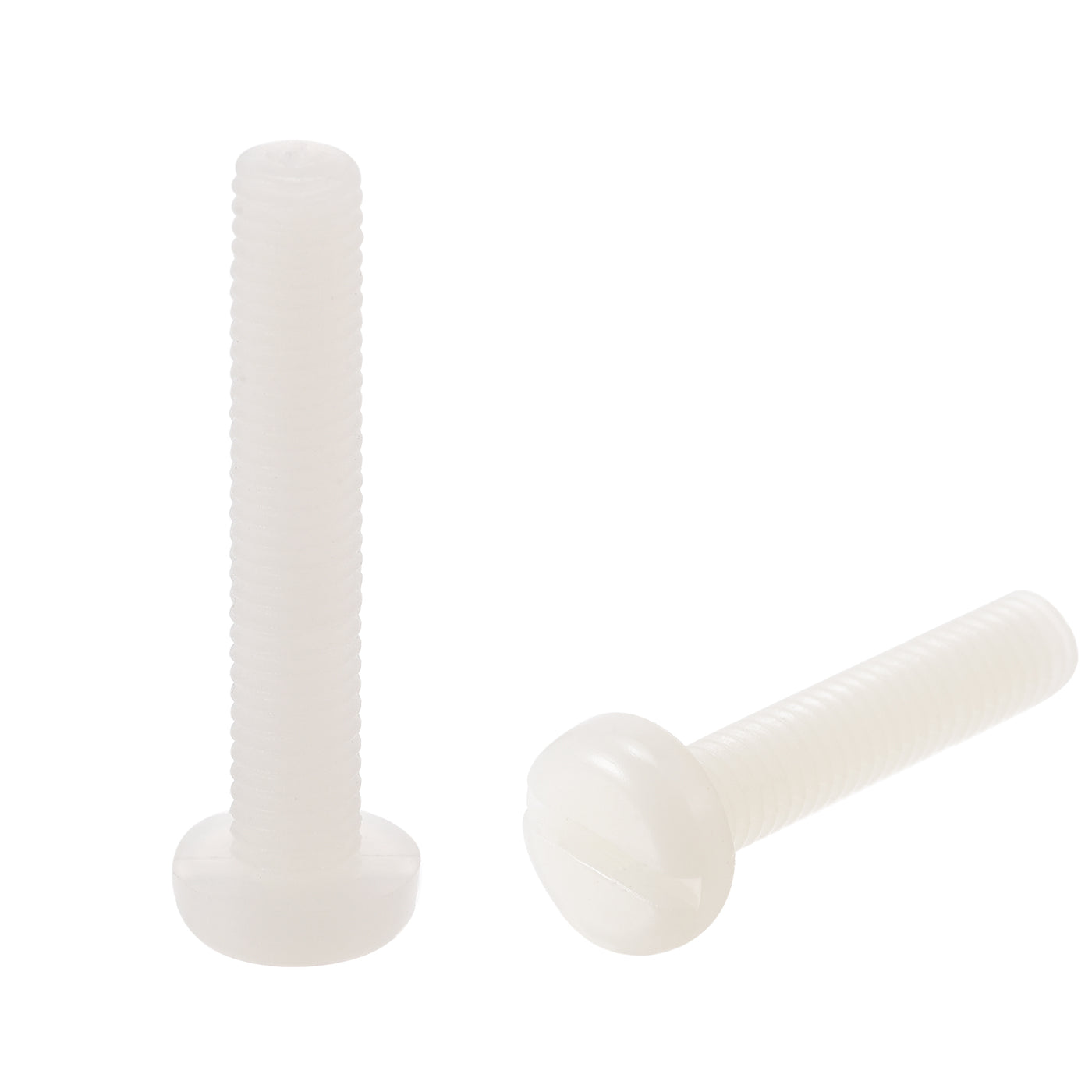 Harfington M5 x 30mm Nylon Machine Screws, Pan Head Slotted Screw Fasteners, 20pcs